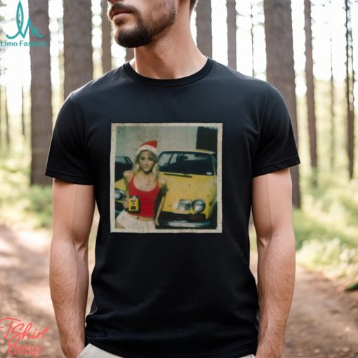 Xmas Girl With Car shirt