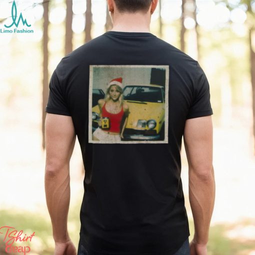 Xmas Girl With Car shirt