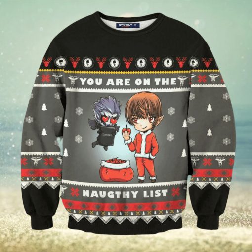 Yagami Naughty List Ugly Christmas Sweater Perfect Holiday Gift