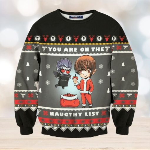 Yagami Naughty List Ugly Christmas Sweater Perfect Holiday Gift