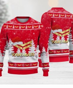 Yanmar Logo Wearing Santa Hat Christmas Gift Ugly Christmas Sweater Christmas Gift Ideas