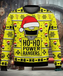 Yellow Ranger Ho Ho Power Rangers Xmas 3D Sweater Cute Christmas Gift For Men And Women