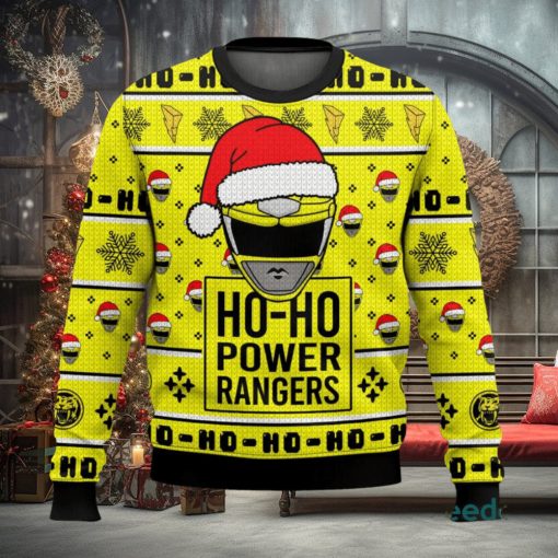 Yellow Ranger Ho Ho Power Rangers Xmas 3D Sweater Cute Christmas Gift For Men And Women