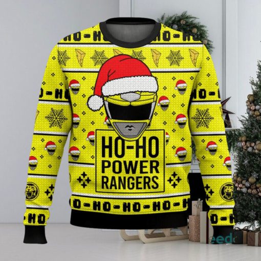 Yellow Ranger Ho Ho Power Rangers Xmas 3D Sweater Cute Christmas Gift For Men And Women