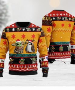 Yoda Funny Xmas Sweater, Star Wars Themed Family Ugly Christmas Sweater