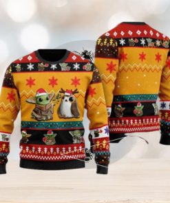 Yoda Funny Xmas Sweater, Star Wars Themed Family Ugly Christmas Sweater