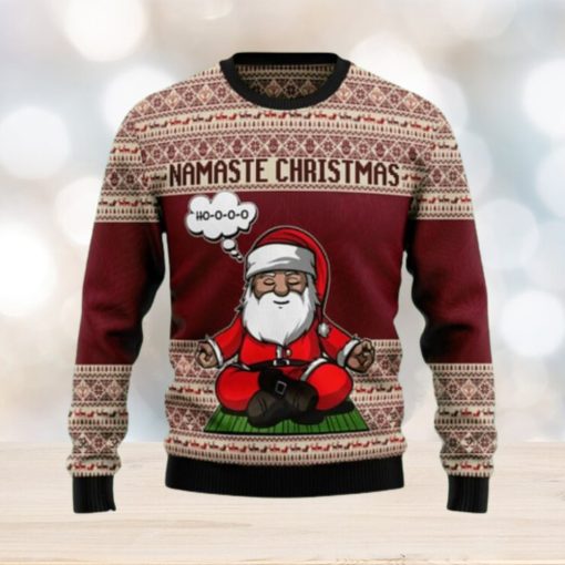 Yoga Santa Clause Ugly Christmas Sweater Special Gift For Loved Ones