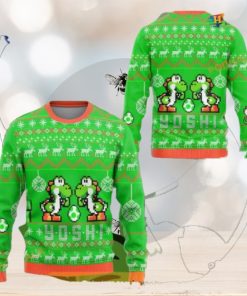 Yoshi Mario Bros Funny Xmas Sweater, Cute Ugly Christmas Gift for Gamers