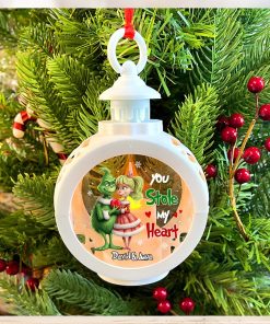 You Stole My Heart, Personalized Light Ornament, Christmas Gift For Couple