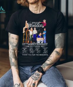 Young Sheldon 7th Anniversary 2017 2024 Thank You For The Memories Gift For Fan Vintage T Shirt