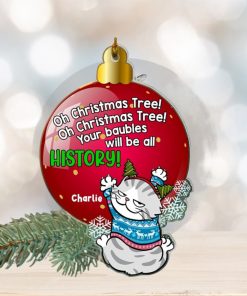 Your Baubles Will Be All History Personalized Acrylic Ornament