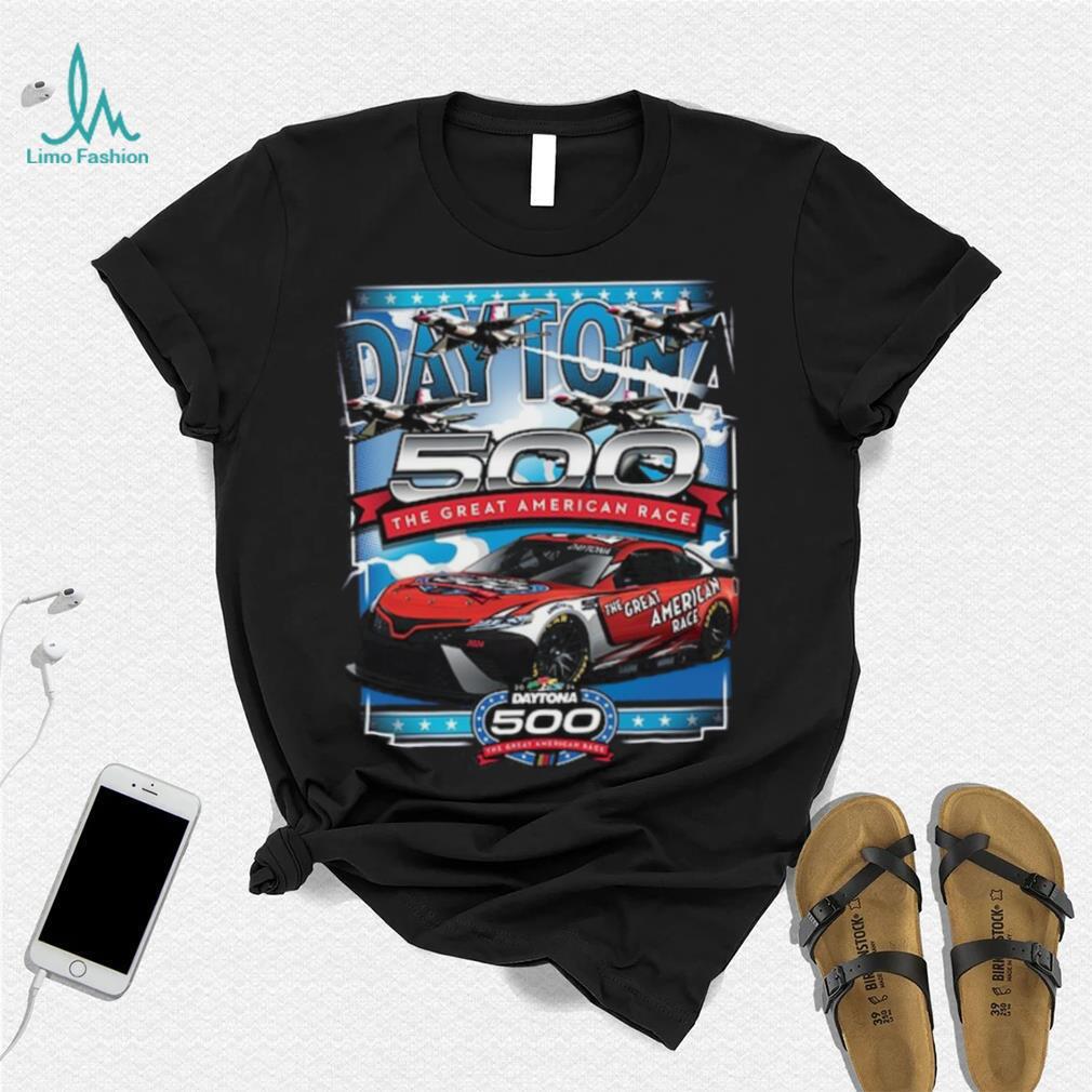 Youth Checkered Flag Sports Navy 2024 Daytona 500 GAR T Shirt Youth Checkered Flag Sports Navy 2024 Daytona 500 GAR T Shirt