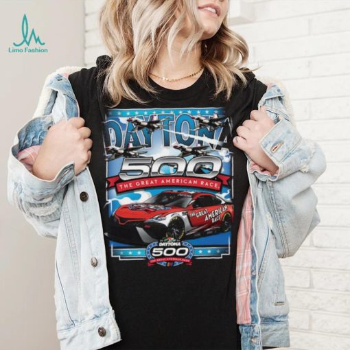 Youth Checkered Flag Sports Navy 2024 Daytona 500 GAR T Shirt