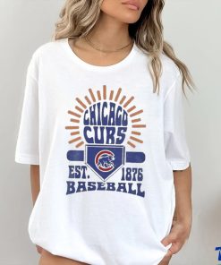 Youth Chicago Cubs Gray Sun Burst Shirt