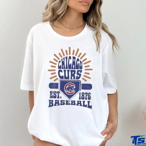 Youth Chicago Cubs Gray Sun Burst Shirt