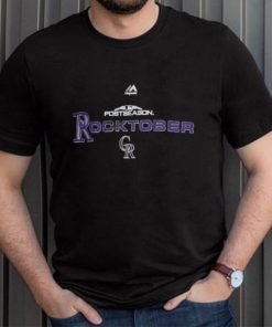 Youth Colorado Rockies Majestic Black 2018 MLB Postseason Authentic Collection Streak Shirt