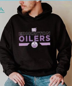 Youth Edmonton Oilers Levelwear Black Hockey Fights Cancer Podium Fleece Shirt