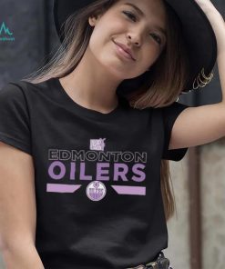 Youth Edmonton Oilers Levelwear Black Hockey Fights Cancer Podium Fleece Shirt