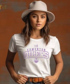 Youth Edmonton Oilers Levelwear White Hockey Fights Cancer Little Richmond T Shirt