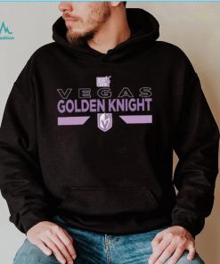 Youth Vegas Golden Knights Levelwear Black Hockey Fights Cancer Podium Fleece Shirt