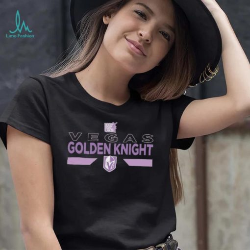 Youth Vegas Golden Knights Levelwear Black Hockey Fights Cancer Podium Fleece Shirt