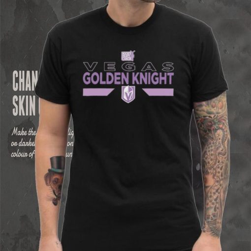Youth Vegas Golden Knights Levelwear Black Hockey Fights Cancer Podium Fleece Shirt