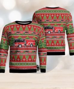 Yukon Fire Department AOP Ugly Sweater Holiday Sweater For Men And Women