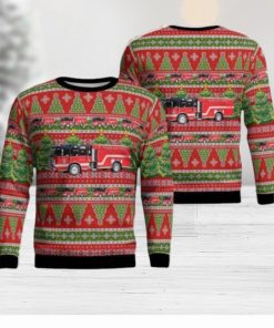 Yukon Fire Department AOP Ugly Sweater Holiday Sweater For Men And Women