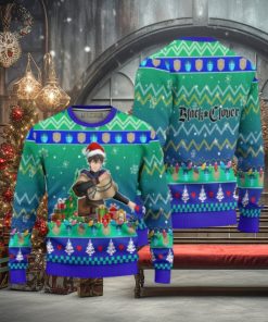 Yuno Anime Ugly Christmas Sweater Black Clover Xmas Gift