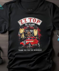 ZZ Top 55 Years 1969 2024 signatures shirt
