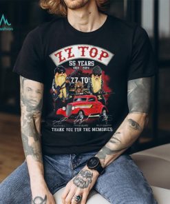 ZZ Top 55 Years 1969 2024 signatures shirt