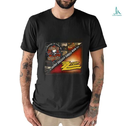 ZZ Top and Lynyrd Skynyrd Announce 2024 The Sharp Dressed Simple Man Tour T Shirt