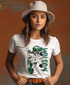 Zach Wilson number 2 New York Jets football player pose poster shirt