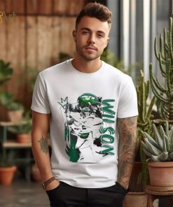Zach Wilson number 2 New York Jets football player pose poster shirt