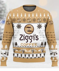 Ziggi’s Coffee All Over Printed Ugly Christmas Sweater Trending Christmas Gift Ideas