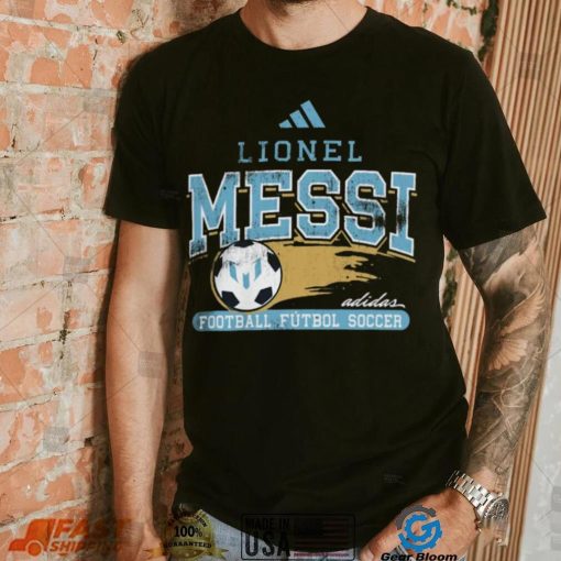 adidas Adult Inter Miami CF Lionel Messi #10 Varsity Black T Shirt