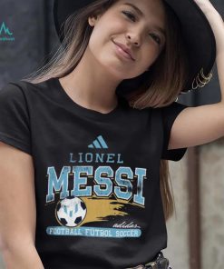 adidas Adult Inter Miami CF Lionel Messi #10 Varsity Black T Shirt