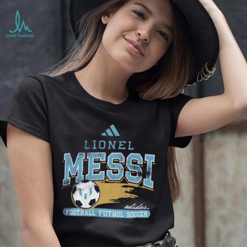 adidas Adult Inter Miami CF Lionel Messi #10 Varsity Black T Shirt