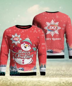 dairy queen Snowflakes Snowman Cute 3D Sweater Gift Christmas For Men And Women