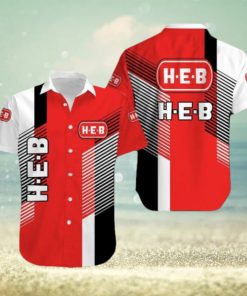 h e b Stylish Big Logo 3D Hawaiian Shirt For Men And Women