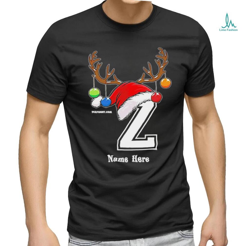 hat santa reindeer name here merry christmas shirt hat santa reindeer name here merry christmas shirt
