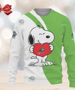 iagara River Lions Snoopy Cute Heart American Sports Team Knitted Christmas 3D Sweater Gift Holidays