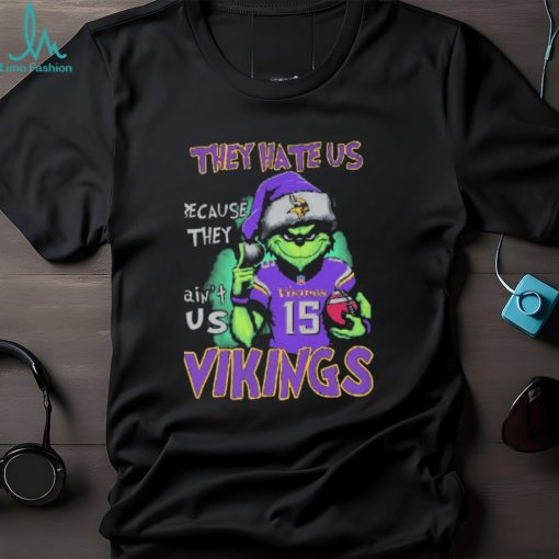 joshua Dobbs Grinch They Hate Us Because Ain’t Us Minnesota Vikings Christmas Shirt