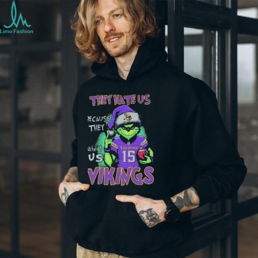 joshua Dobbs Grinch They Hate Us Because Ain’t Us Minnesota Vikings Christmas Shirt
