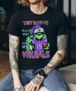 joshua Dobbs Grinch They Hate Us Because Ain’t Us Minnesota Vikings Christmas Shirt