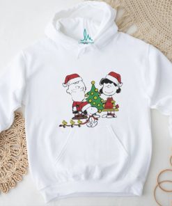 lucy Van Pelt And Woodstock Santa Merry Christmas T shirt