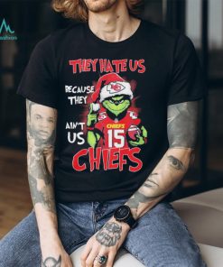 patrick Mahomes Grinch Christmas They Hate Us Because Ain’t Us Chiefs Shirt