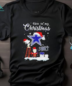 peanuts Snoopy And Charlie Brown Wall Paint Dallas Cowboys This Is My Christmas Shirt