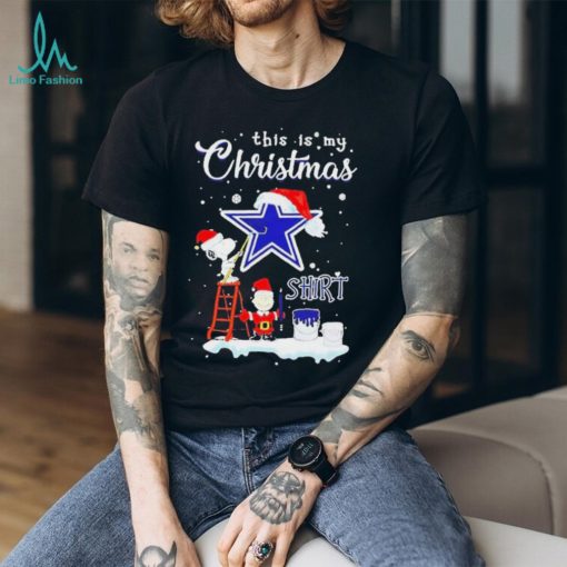 peanuts Snoopy And Charlie Brown Wall Paint Dallas Cowboys This Is My Christmas Shirt