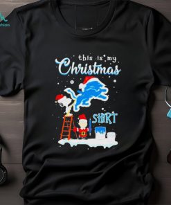 peanuts Snoopy And Charlie Brown Wall Paint Detroit Lions This Is My Christmas Shirt, hoodie, sweater, long sleeve and tank top peanuts Snoopy And Charlie Brown Wall Paint Detroit Lions This Is My Christmas Shirt